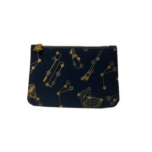Ipsy Bag Cosmetic Make Up Travel Multi Use Pouch Navy Blue Celestial Make Up